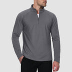 Men's Fleece-Lined Quarter Zip Pullover Sweatshirt