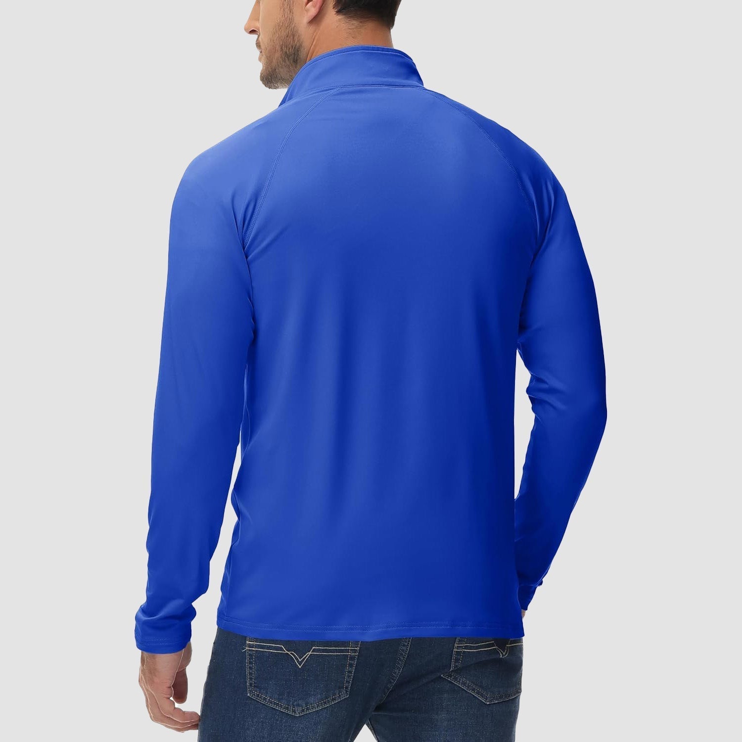 Men's Fleece-Lined Quarter Zip Pullover Sweatshirt