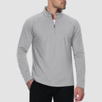 Men's Fleece-Lined Quarter Zip Pullover Sweatshirt